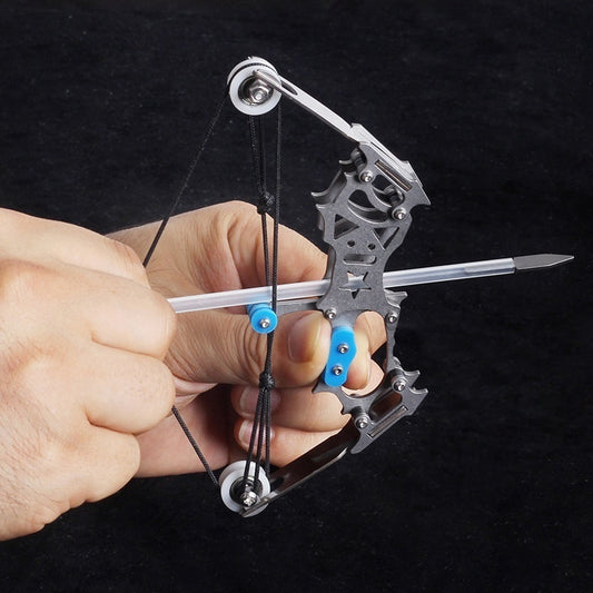 Mini Metal Small Bow Five-star Composite Pulley Bow And Arrow Set