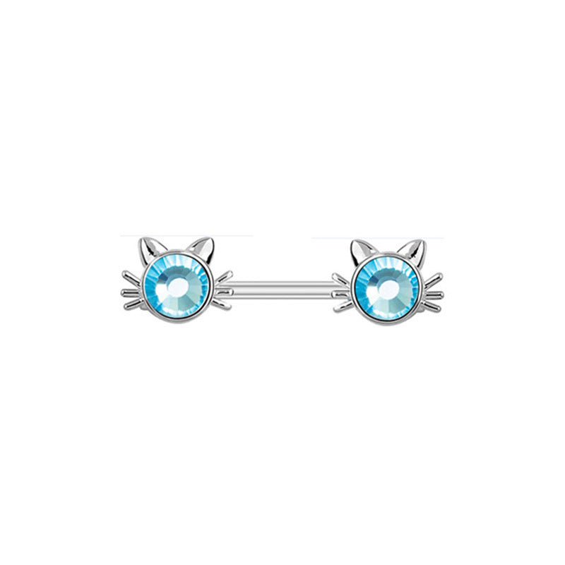 Diamond Nipple Ring Starfish Human Body Piercing Accessories