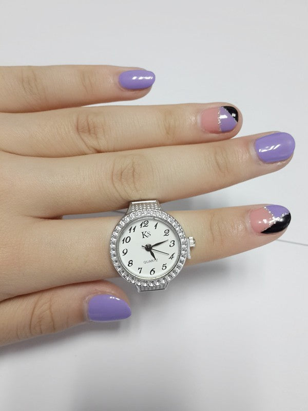 Simple Atmosphere Ring Men And Women Couple Small Jewelry Watch