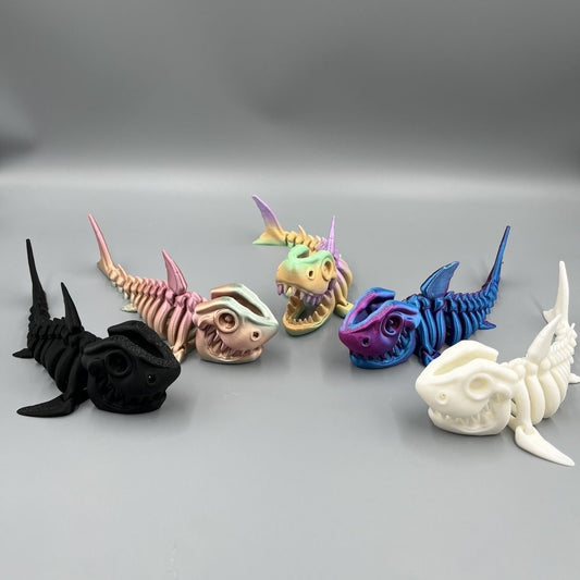 3D Printing Shark Whole Body Movable Joint Creative Toy Decoration