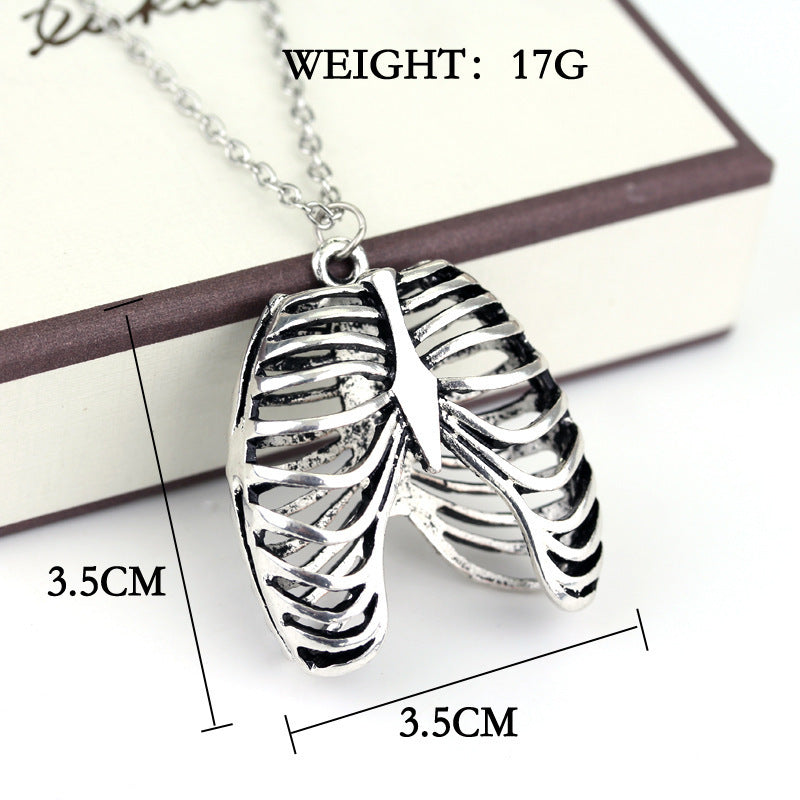 European And American Jewelry Necklace Human Anatomy Pendant Necklace