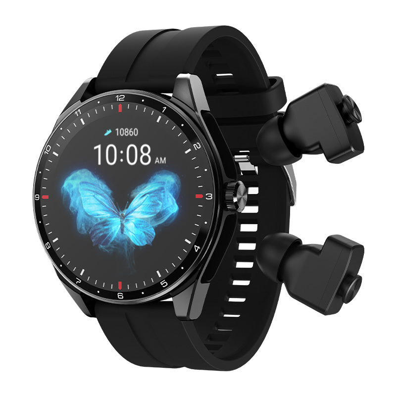 Smart Watch with Earbuds 1.39" HD Screen Smartwatch for Men Watch with Earbuds Built in for Men Women Long Standby Time Receive Calls Messages Play Music Sleep Tracker