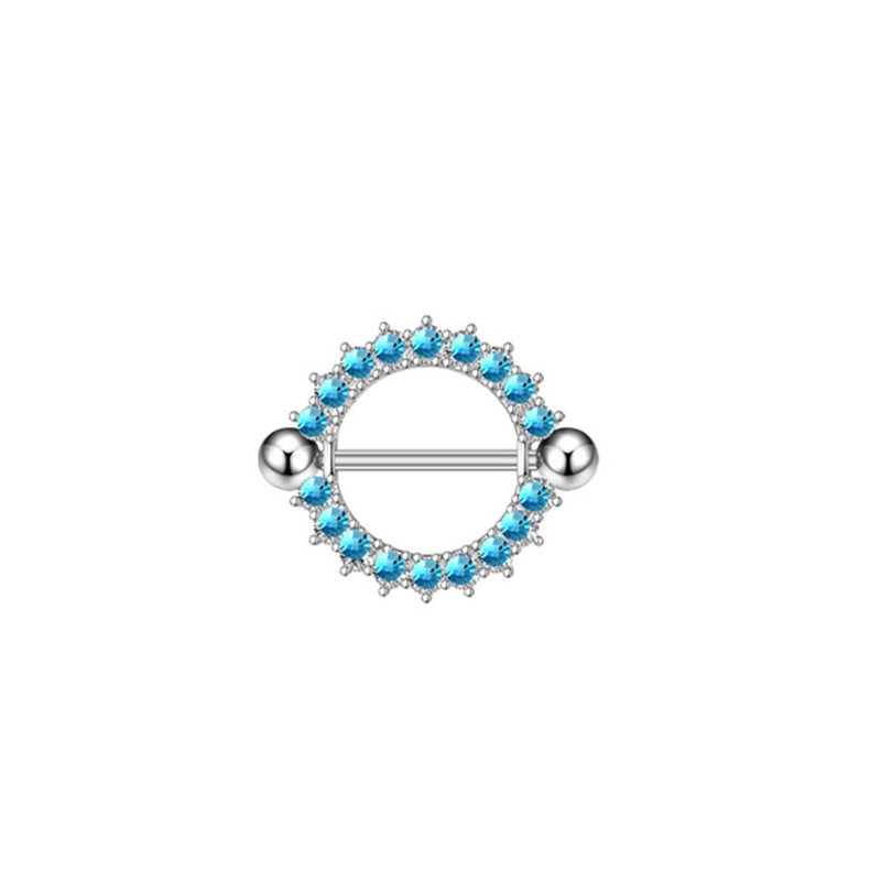 Diamond Nipple Ring Starfish Human Body Piercing Accessories