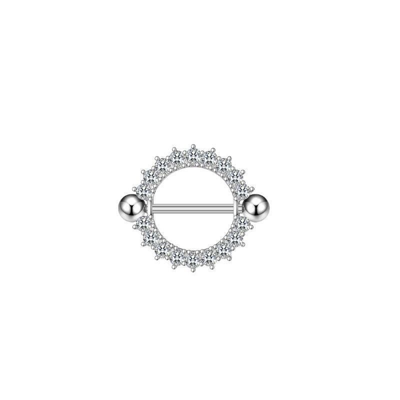 Diamond Nipple Ring Starfish Human Body Piercing Accessories