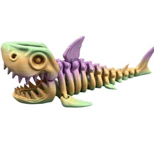 3D Printing Shark Whole Body Movable Joint Creative Toy Decoration