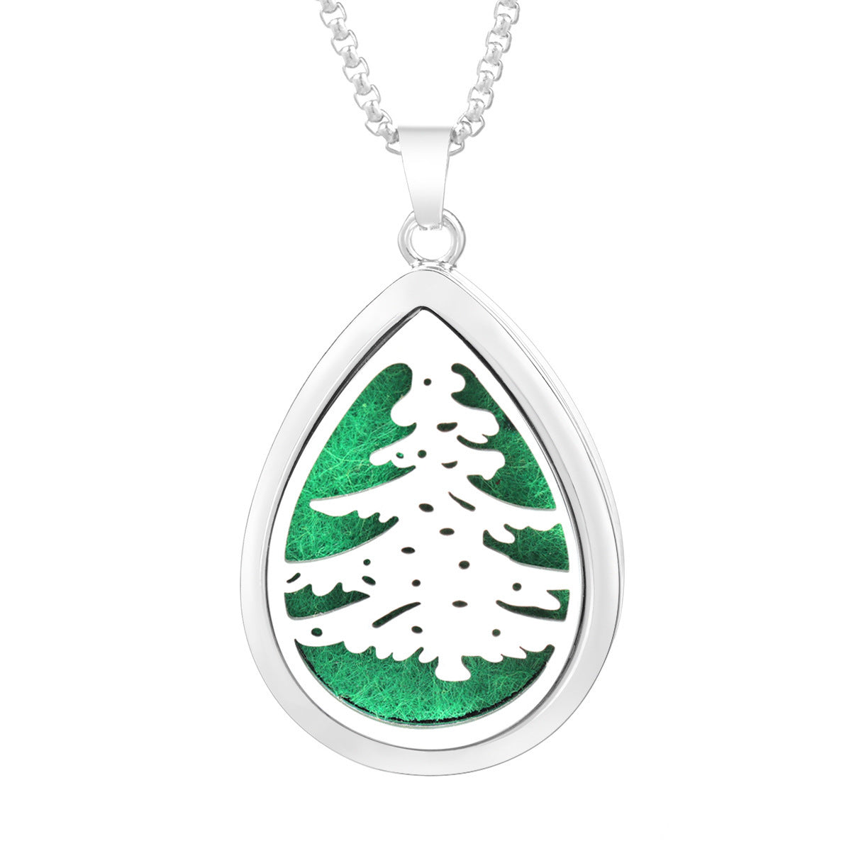 Drop-shaped Aromatherapy Necklace Essential Oil Diffuser Pendant