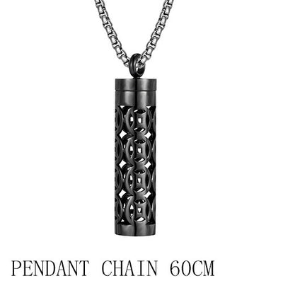 Titanium Steel Hollow Aromatherapy Necklace Perfume Diffuser