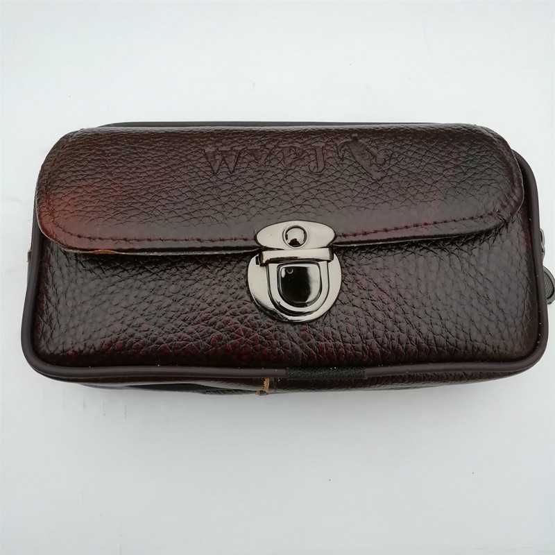 Leather Phone Bag Men's Wear Belt Waist Bag Multifunctional