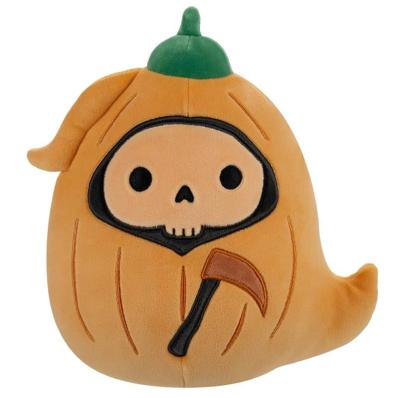 Squishmallows Select Series Otto the Pumpkin Grim Reaper, Halloween Limited Edition, 3 Size Options