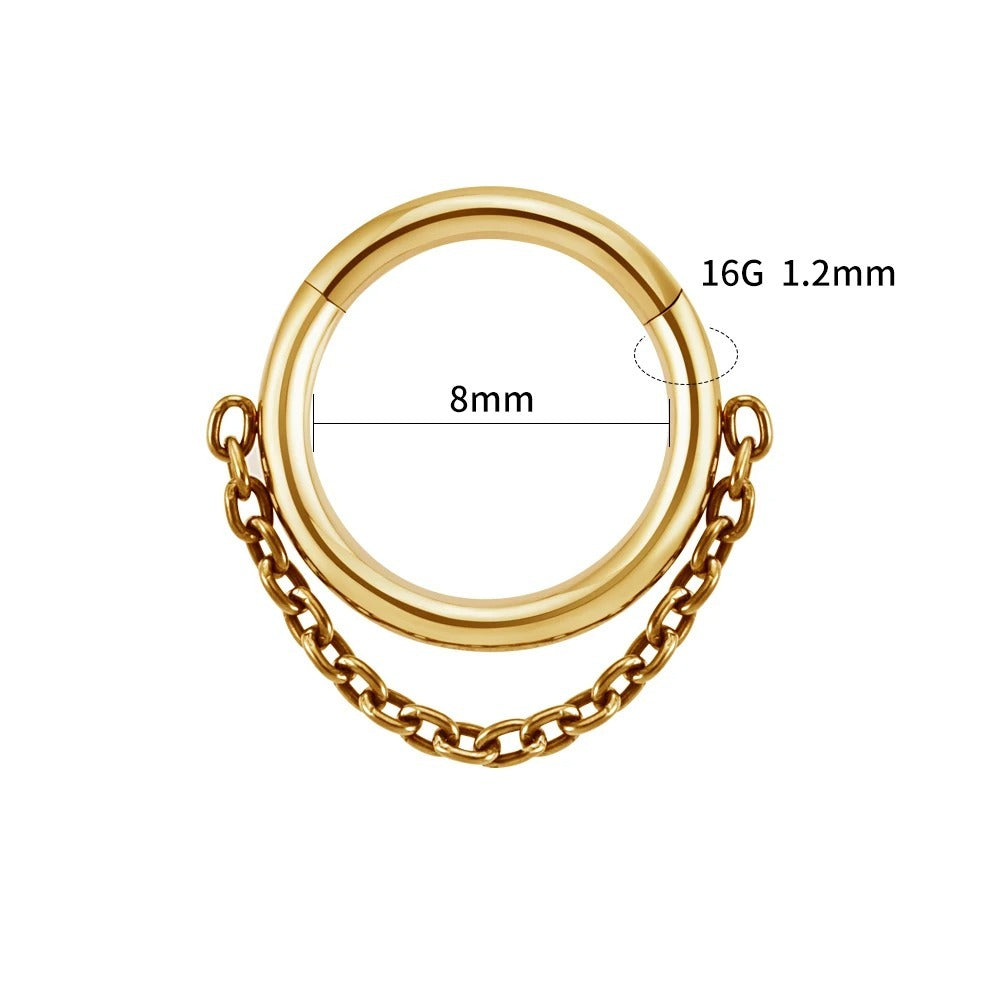 Multi-functional Nose Ring For Human Body Puncture