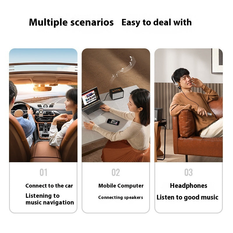 Car AUX Audio Cable Spring Elbow Double Head