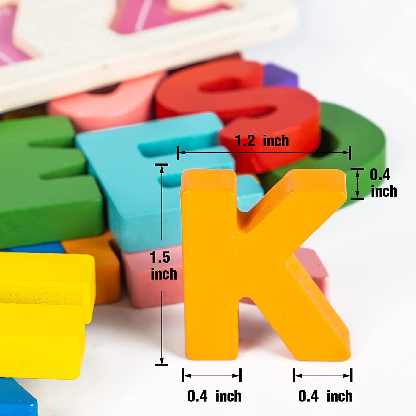 Wooden Puzzle Shape Alphabet Learning Puzzle Toy