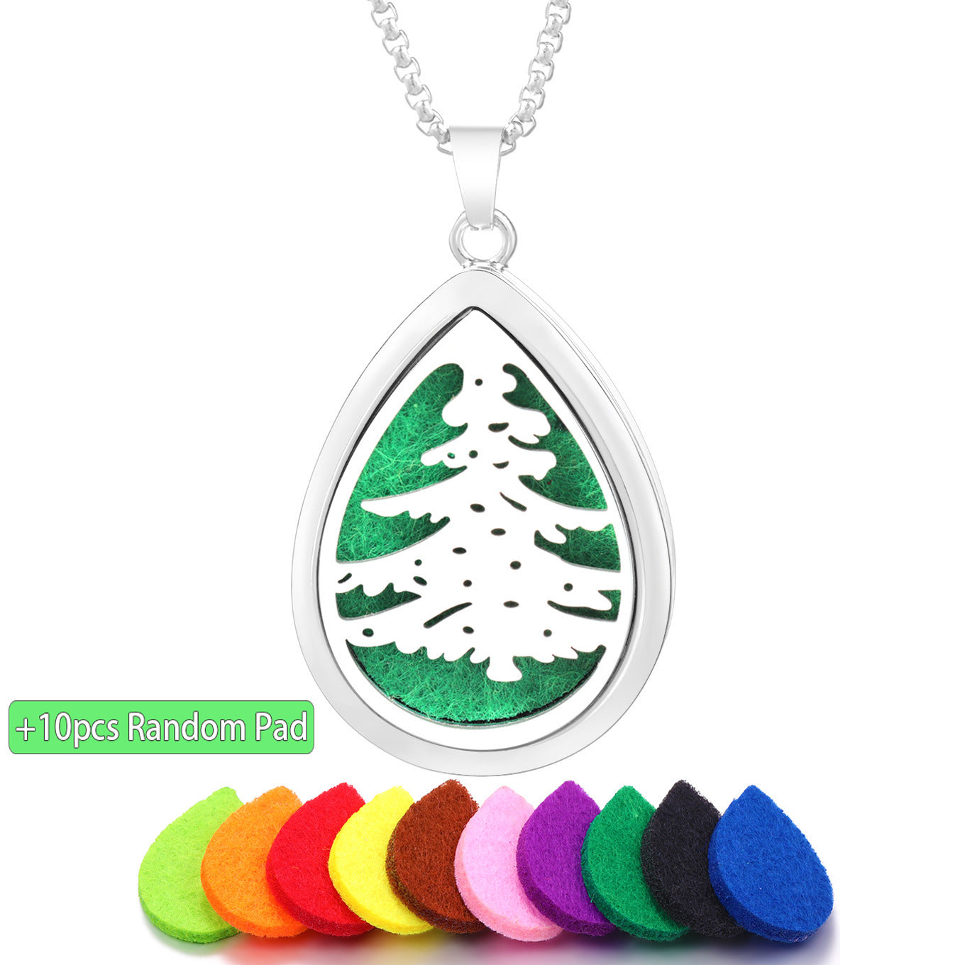 Drop-shaped Aromatherapy Necklace Essential Oil Diffuser Pendant