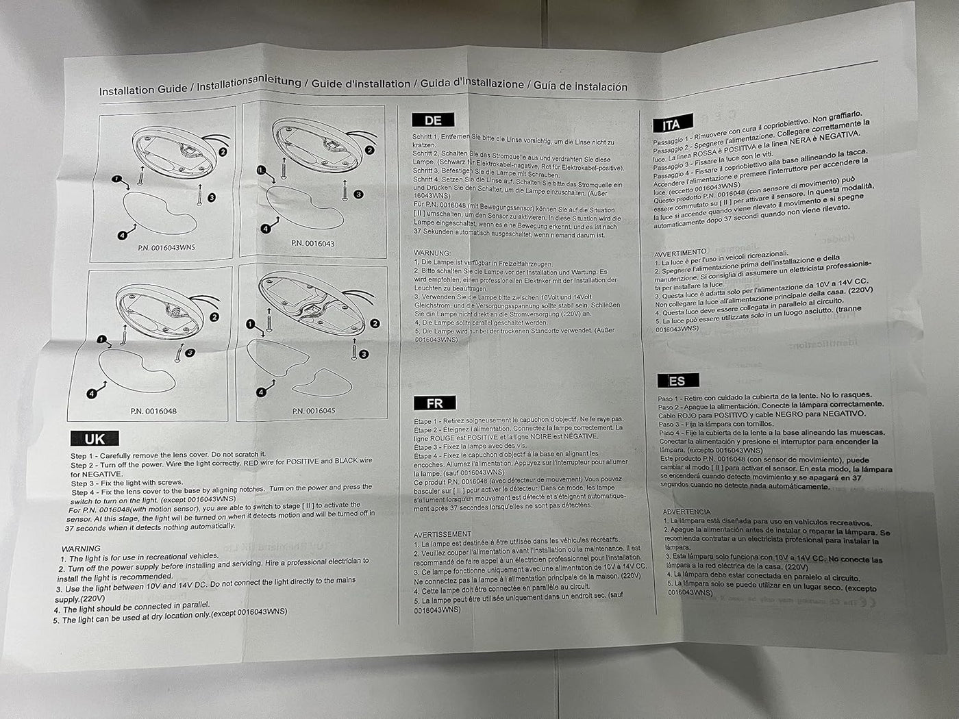 12V RV Interior Light with On/Off Switch 6 Inch Oval LED Ceiling Light 4.5W 3500K Soft White Lighting, Pack of 1