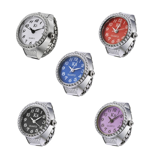 Simple Atmosphere Ring Men And Women Couple Small Jewelry Watch