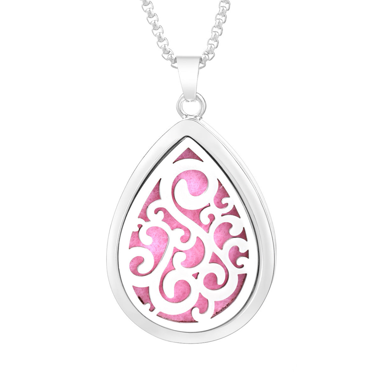Drop-shaped Aromatherapy Necklace Essential Oil Diffuser Pendant