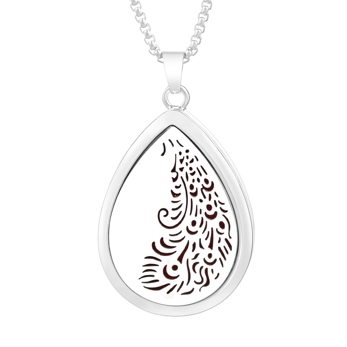 Drop-shaped Aromatherapy Necklace Essential Oil Diffuser Pendant