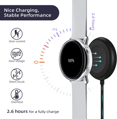 Watch Charger Compatible with Samsung Galaxy Watch, Portable Charging Dock for Galaxy Watch 6/6 Classic/5/5 Pro/4/3/Active2/1,Gear Sport/S3, 3.3Ft