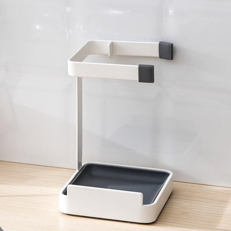 A stand for holding the lid of a pot