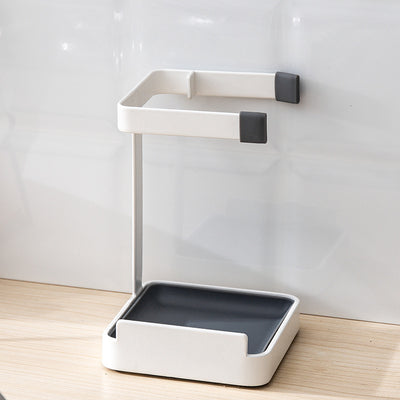 A stand for holding the lid of a pot