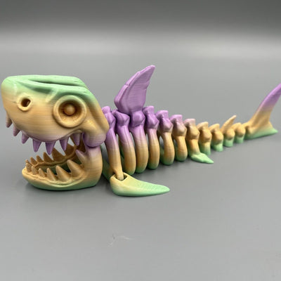 3D Printing Shark Whole Body Movable Joint Creative Toy Decoration