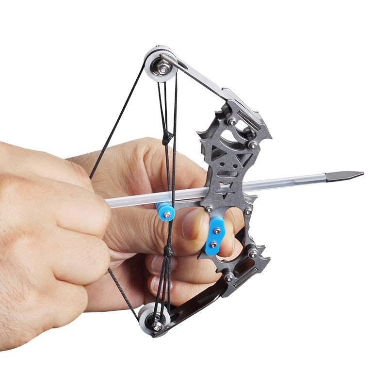 Mini Metal Small Bow Five-star Composite Pulley Bow And Arrow Set