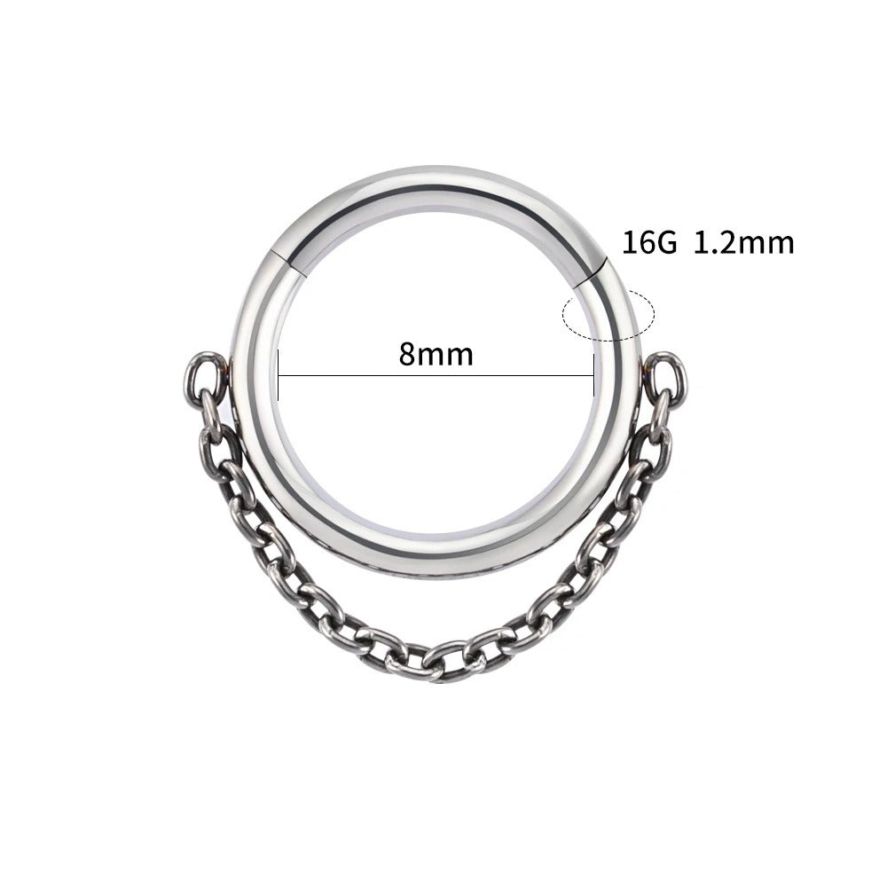 Multi-functional Nose Ring For Human Body Puncture