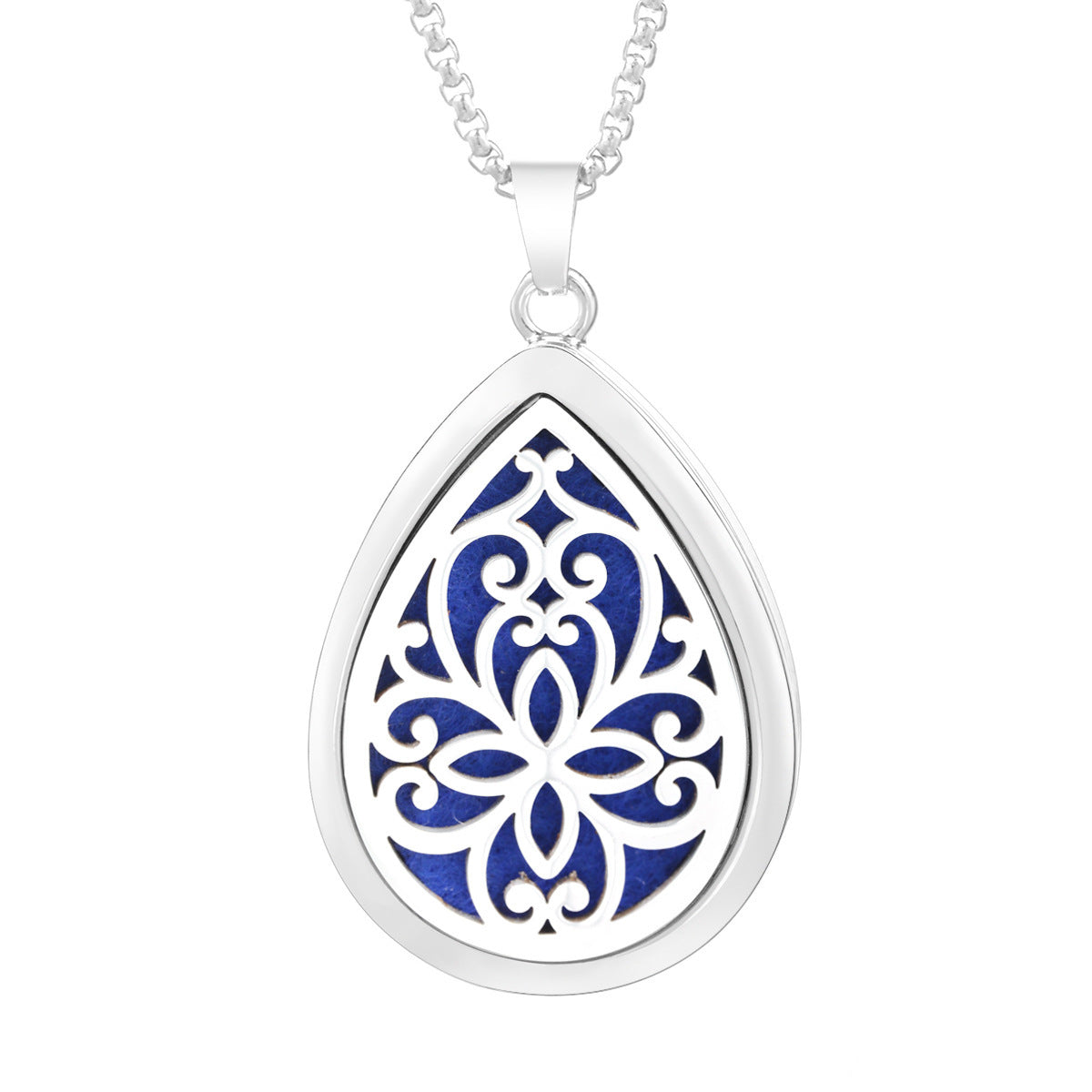 Drop-shaped Aromatherapy Necklace Essential Oil Diffuser Pendant