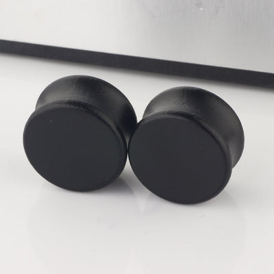 Black Wood Solid Ear Extender Human Body Piercing Accessories